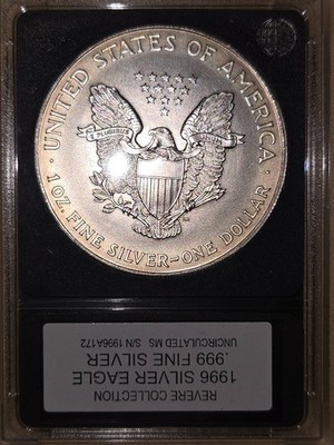 1996 Silver Eagle *KEY DATE* $1 Dollar 1oz Uncirculated .999 Mint