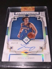 Panini National Treasures Josh Giddey /10 Signed NBA Card - OKC Thunder