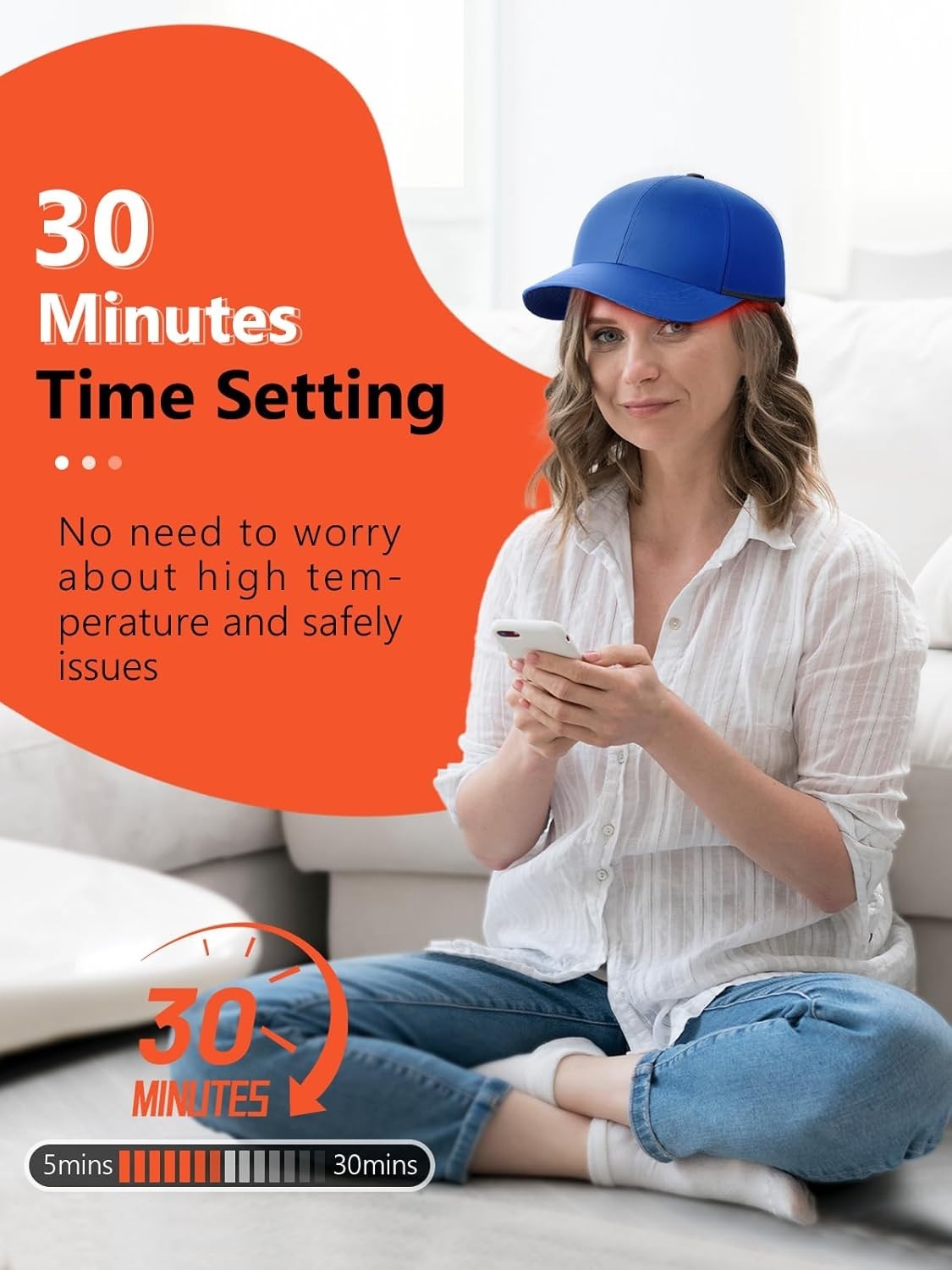 Ergonomic Red Light Therapy Device - 5 Operating Modes for Enhanced Wellness