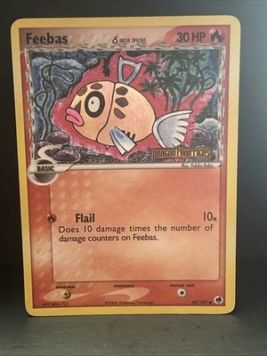 Feebas 49/101 EX Dragon Frontiers Pokemon Card Reverse Holo Foil Rare