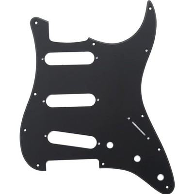 Pickguard SSS Stratocaster 11 Löcher matte Schwarz Gitarre Zubehör