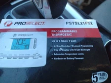 PSTSL21P52 Programmable Thermostat New PROselect Brand