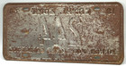 1974 Panama Canal Zone Funnel for World Commerce License Plate 244 Low Number — photo 5
