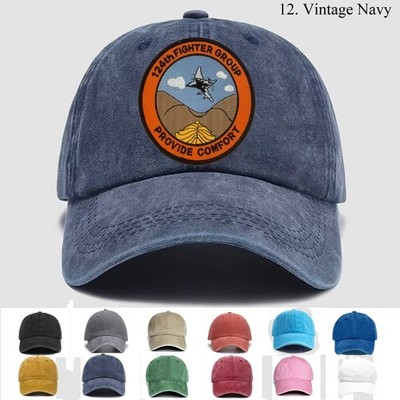 Customized Embroidered Hat 124th Fighter Group Squadron, Trucker Hat, Gift Idea