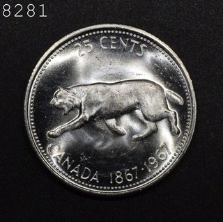 1967 Canada Bicentennial Silver Quarter "BU" Combined Shipping