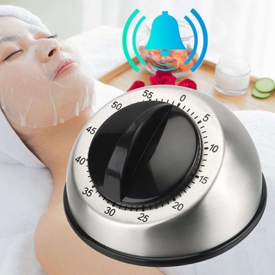 USA Long Ring Bell Alarm Loud 60-Minute Kitchen Cooking Wind Up Timer Mechanical