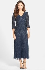 Pisarro Nights Beaded Mesh Dress size 6 
