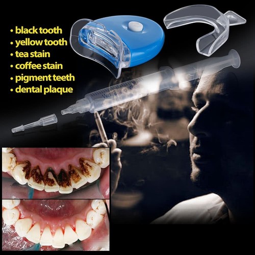 Kit Penna Smalto Gel Sbiancante Denti Professionale Cura Dentale Laser con Luce LED - Foto 16 di 24