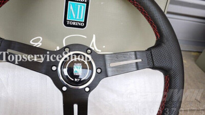 NARDI 330mm 13' Punched Leather Mid-deep 5cm Gaming Racing