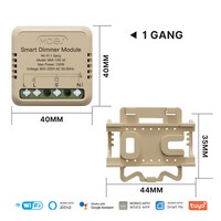 Moes Wlan Smart Mini Dimmschalter Unterputz Modul Led Dimmer Alexa Google App