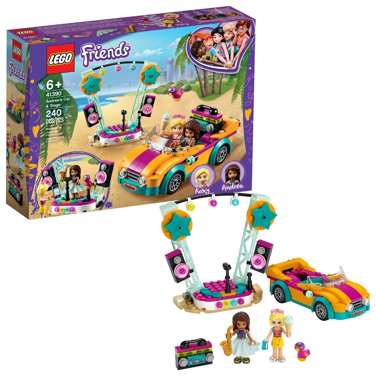 LEGO 41390 Friends Andrea's Car & Stage Playset Besties Adventure