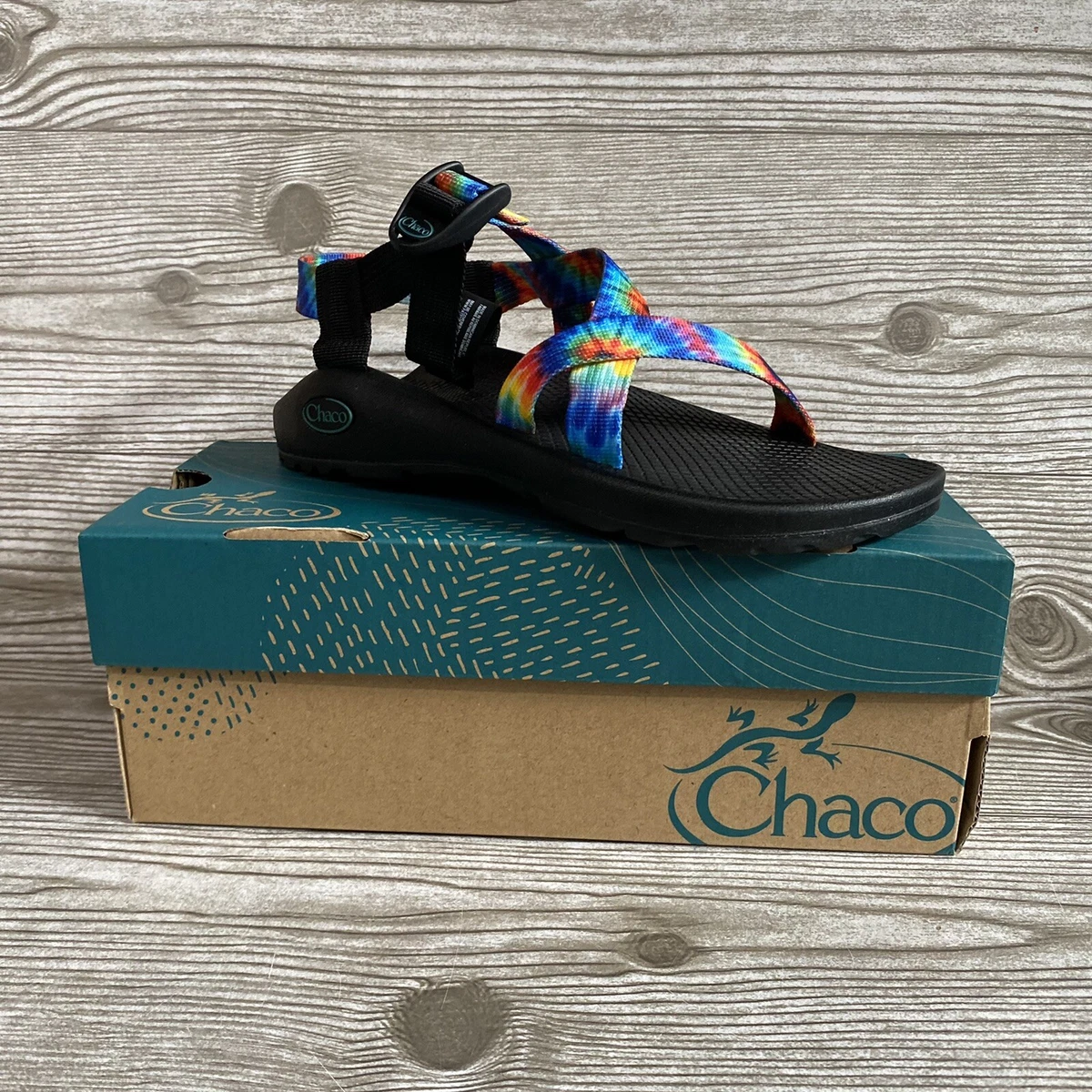 Chaco tie dye sandals sale