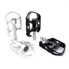 MKS AR-2 Pedals Classic Road Bike Fixed Gear Track 9/16 Pedal Silver/Black