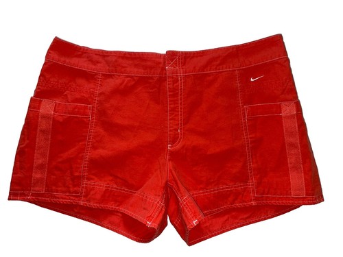 Nike Damen Active Shorts 100% Baumwolle Orange Gr. XL (16-18)