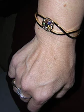 Buy 4+Get30% - 'Twisted' BANGLE Bracelet Masonic EASTERN STAR Ladies NEW-vintage