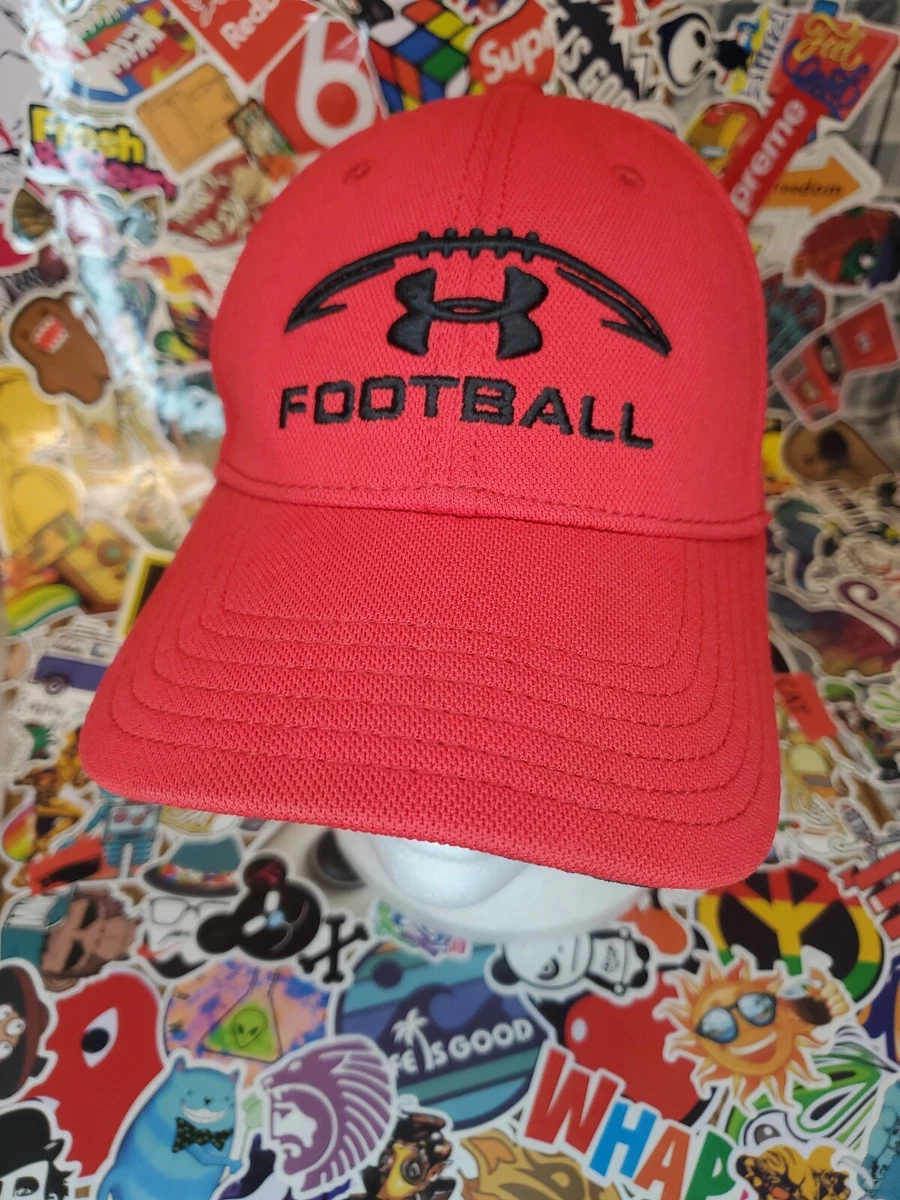 Nice Boys Red & Black Football Under Armor Hat, Youth