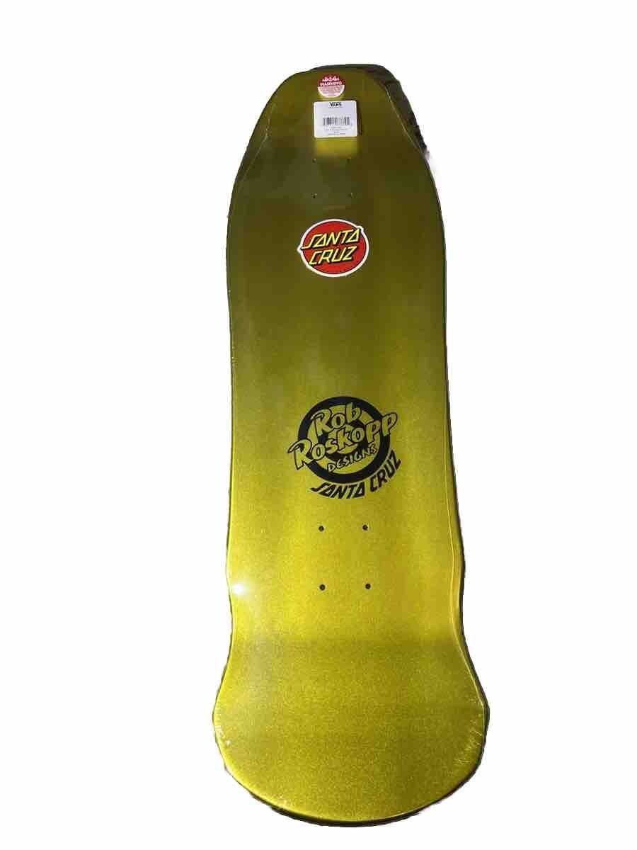 Santa Cruz Rob Roskopp Face Reissue Skateboard Deck Gold