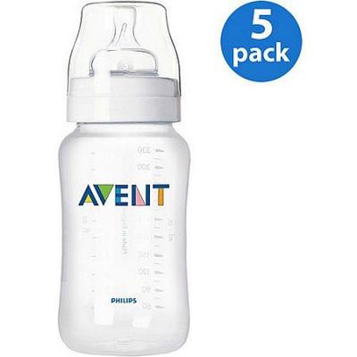 Philips AVENT SCF683/57 BPA Free Classic 9 Ounce Polypropylene Bottles, 5-Pack