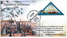 ECAO-4136-3, 2007, The Settlement of Jamestown,  Event Cover, Add-on Cachet, Pic