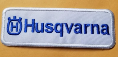 THEPATCHGUY Husqvarna embroidered Patch approx 1.75x4.5"