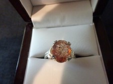  702--VINTAGE STERLING SILVER RING -925--SIZE-7