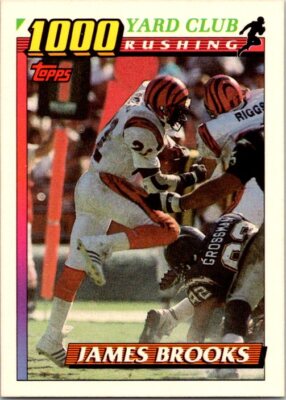 1991 Topps #18 James Brooks 1000 Yard Club (One Asterisk) NearMint/Mint
