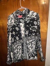 SS16 Supreme Black Paisley Rayon Button Up Shirt Sz. Large Hype Streetwear