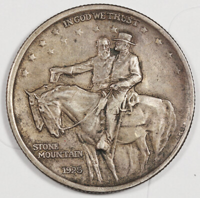 1925 Stone Mountain Half.  Error. D.D.O.  Stone Mountain & Date Doubled.  200826
