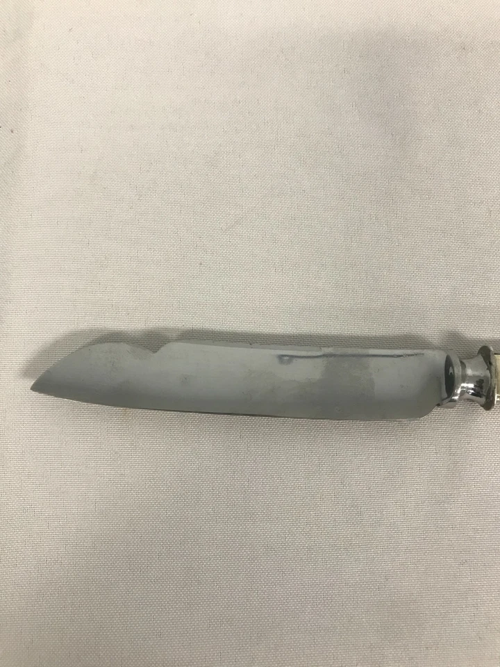 CUCHILLO PARA PASTELES CARL POUL PETERSEN PLATA ESTERLINA con FLOR 9 1/4" ~ CANADÁ Foto 3 de 4