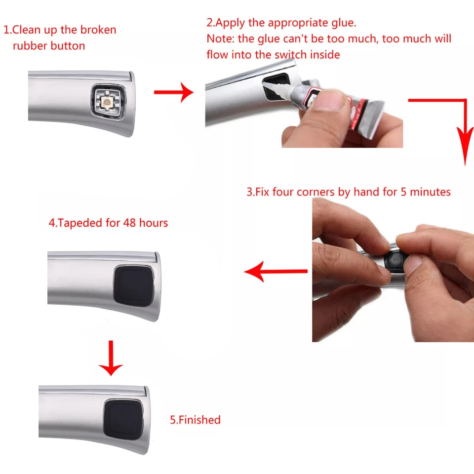 2X Cubierta de botón de manija de puerta sin llave apta para Mercedes-Benz W220 C215 R230 S CL SL Foto 4 de 4