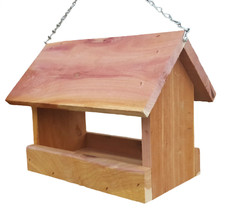 Cedar Platform Feeder for birds 10" , Bird Houses by Mark, Made in USA