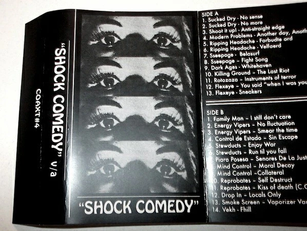 Shock Comedy Cassette Tape Rare Hc Punk Compilation - Image 2 of 4