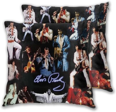 2X Elvis Presley Kissenbezüge Neu 45x45cm beidseitig bedruckt 
