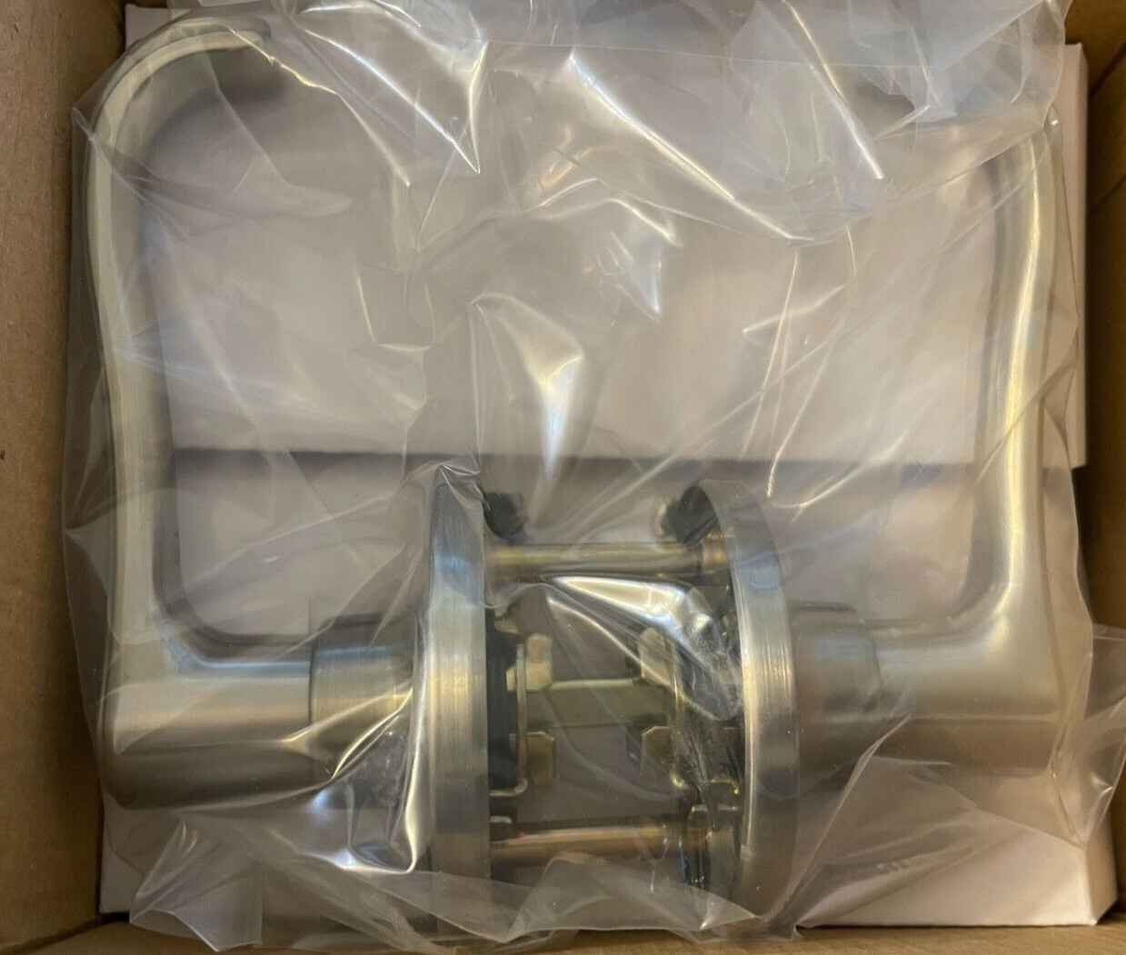 Schlage J10-TOR Torino Passage Door Lever Set - Satin Nickle