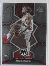 2021-22 Panini Mosaic Greg Brown III Rookie Card #245 Portland Trail Blazers RC