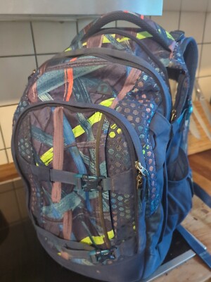Satch Schulrucksack Schultasche Blau Bunt