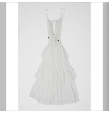 UO Dress Forum Deep V Backless MIDI Dress Small 