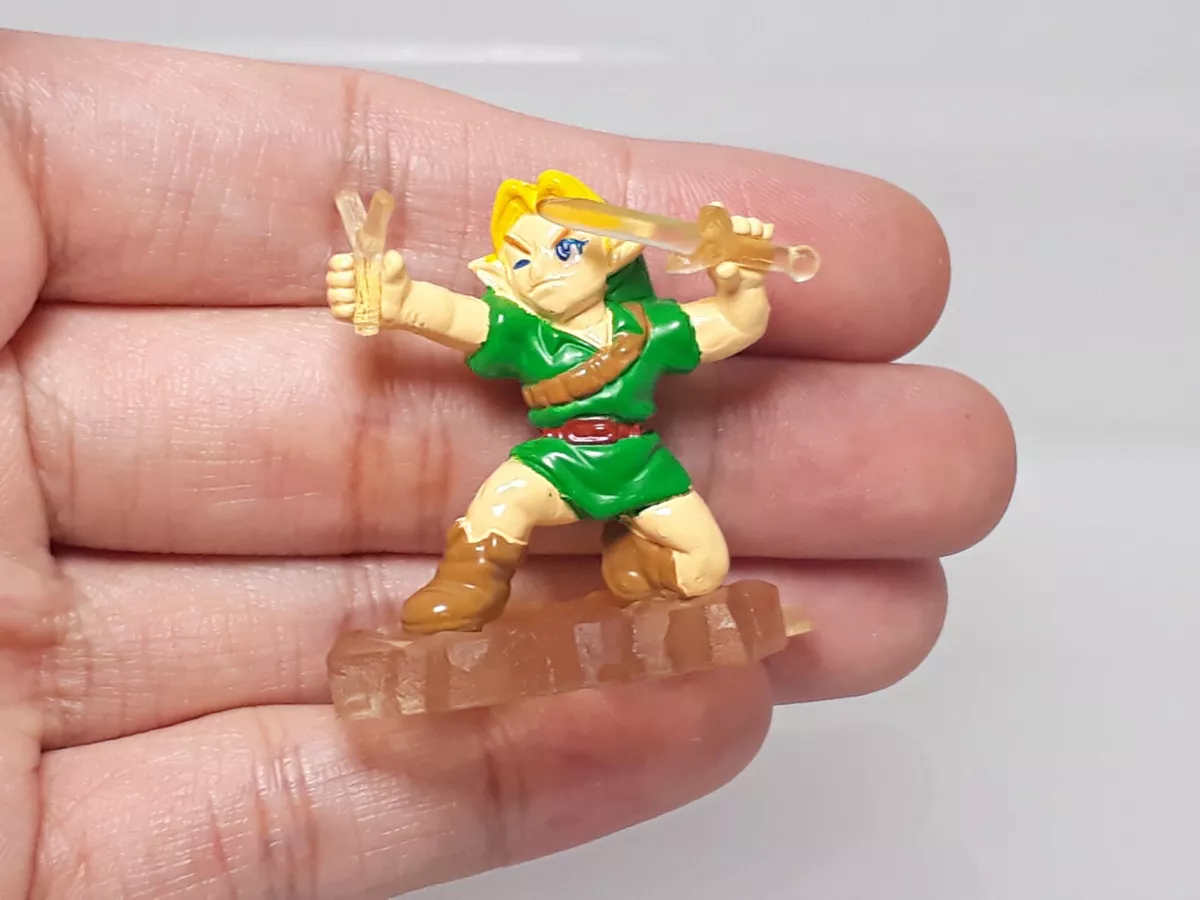 Link Legend of Zelda Ocarina of Time Full Color Collection Figure Bandai  1.4in