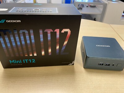 GEEKOM Mini IT 12 PC, Intel i7 12650H CPU, 32GB RAM, 1 TB SSD, Win 11, neuwertig