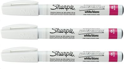 3-Pack White Tire Ink Permanent Marker Car Tread Lettering Paint Pen Waterproof