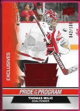 2023-24 UD Team Canada Juniors THOMAS MILIC #81 Pride Program Exclusives 042/100