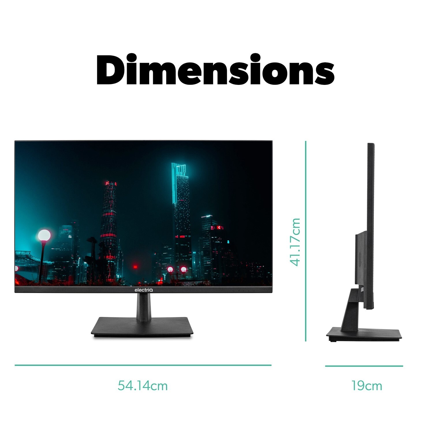 electriQ Eiq24FHD75IS 23.8" Computer Monitor IPS Full HD 1920 x 1080