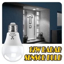 Microwave Radar Induction 12W LED Light Bulb Lamp With Motion Sensor 220 E27 LED