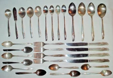 31 Misc. Pieces ROGERS & BROS Silverplate 'EXQUISITE' Flatware VG-EXCELENT