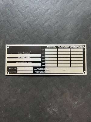 Dublin Bus Atha Cliath Volvo Olympian 96-D-266 RA266 Chassis Body Plate Badge