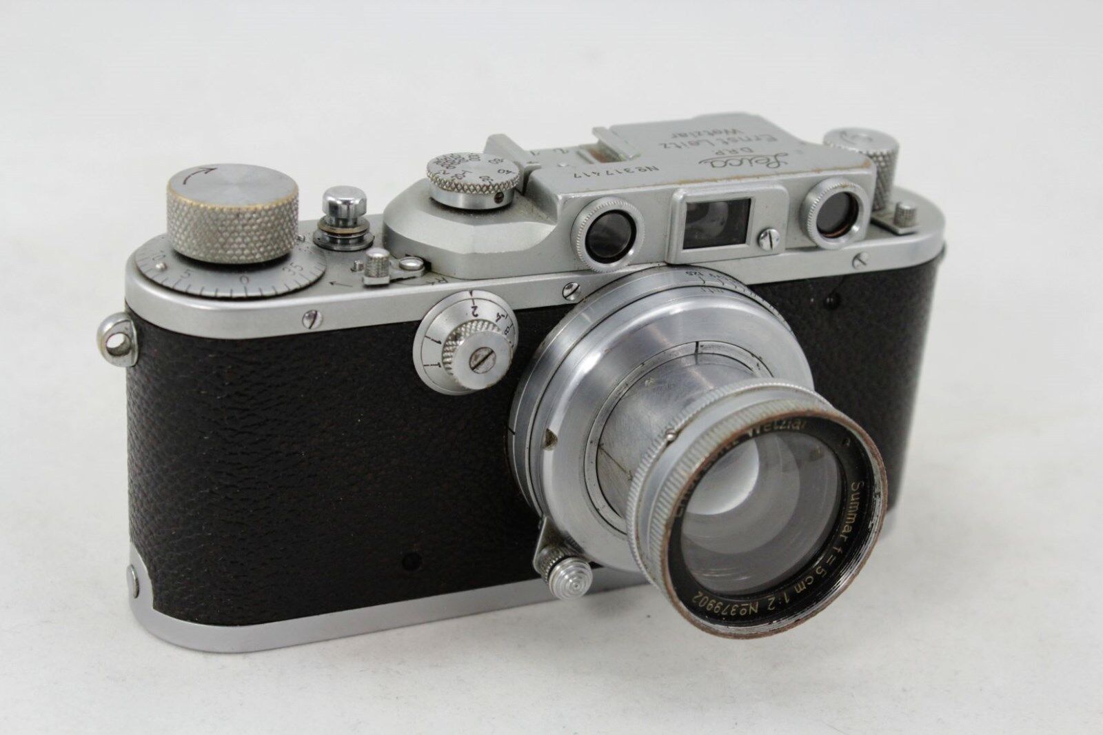 Leitz Leica III a DRP, vintage 35mm camera, lens Summar f=5cm 1:2, pre war  1938