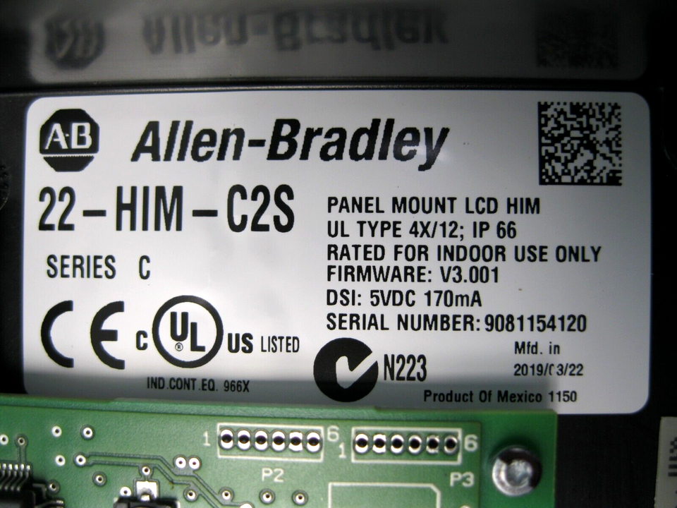 AllenBradley 22HIMC2S Ser C Human Interface Module 2019 w Adapter