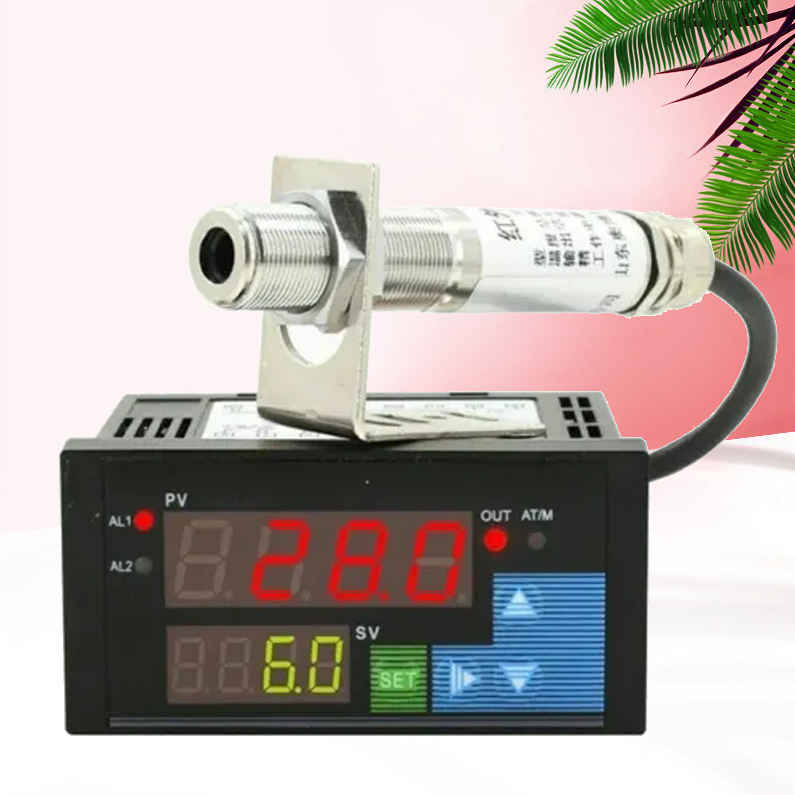 Industrial Online Non-contact Infrared Temperature Controller Sensor 0~600℃ Neu