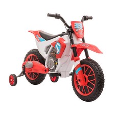12V Electric Kids Ride On Dirt Bike Motorcycle Toy Battery w/ Training Wheel RED