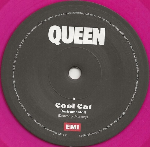 QUEEN 7" Cool Cat RECORD STORE DAY - PINK Vinyl Single 2024 New SEALED Ltd Edn - Picture 8 of 10